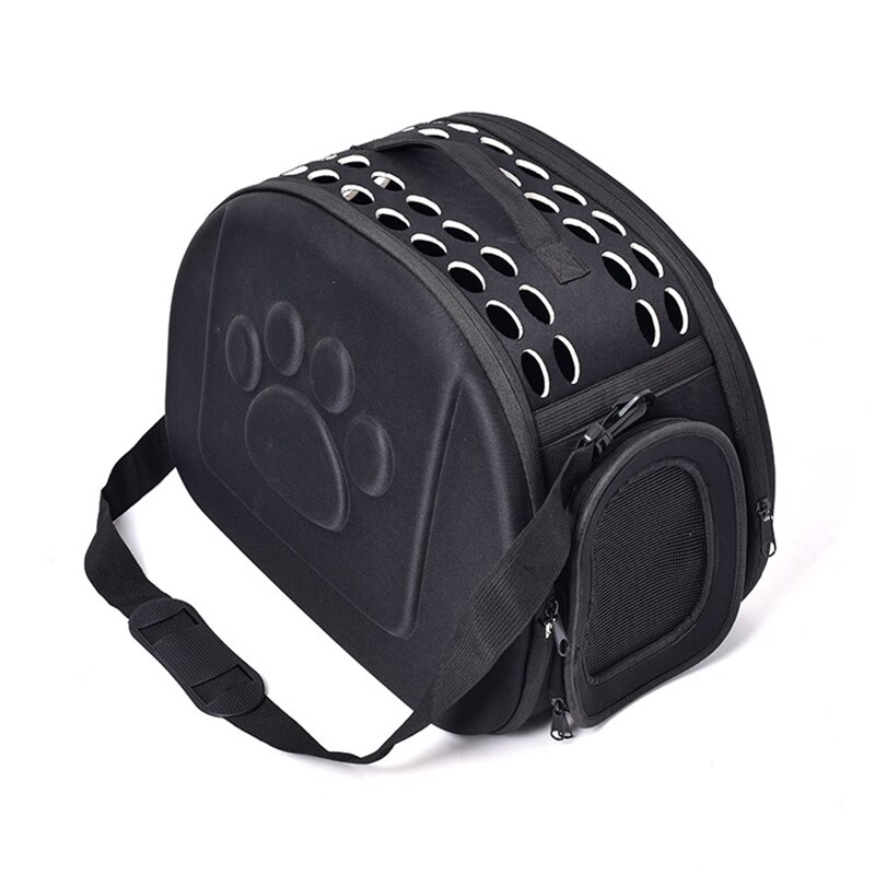 Psm Opvouwbare Hond Tas Ademend Ashion Lederen Draagbare Huisdier Draagtas Voor Honden Accessoires Carrier Voor Honden Puppy Chihuahua: Black / XL