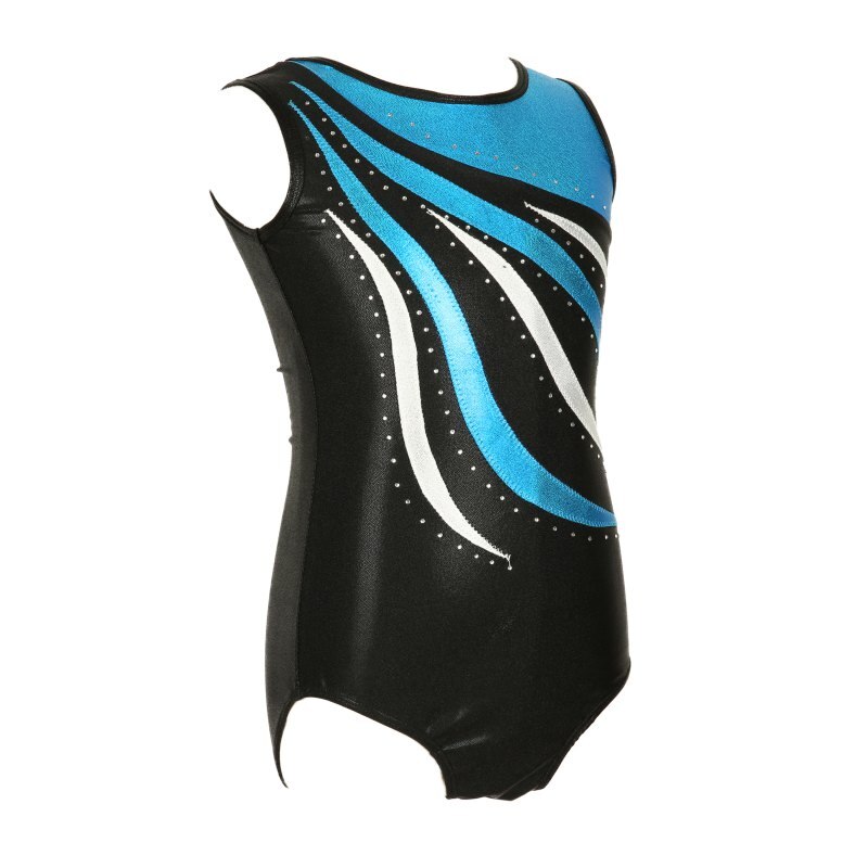 Gymnastics clothes girls high sleeveless radium color matching body suit ballet gymnastics dance dance practice clothes
