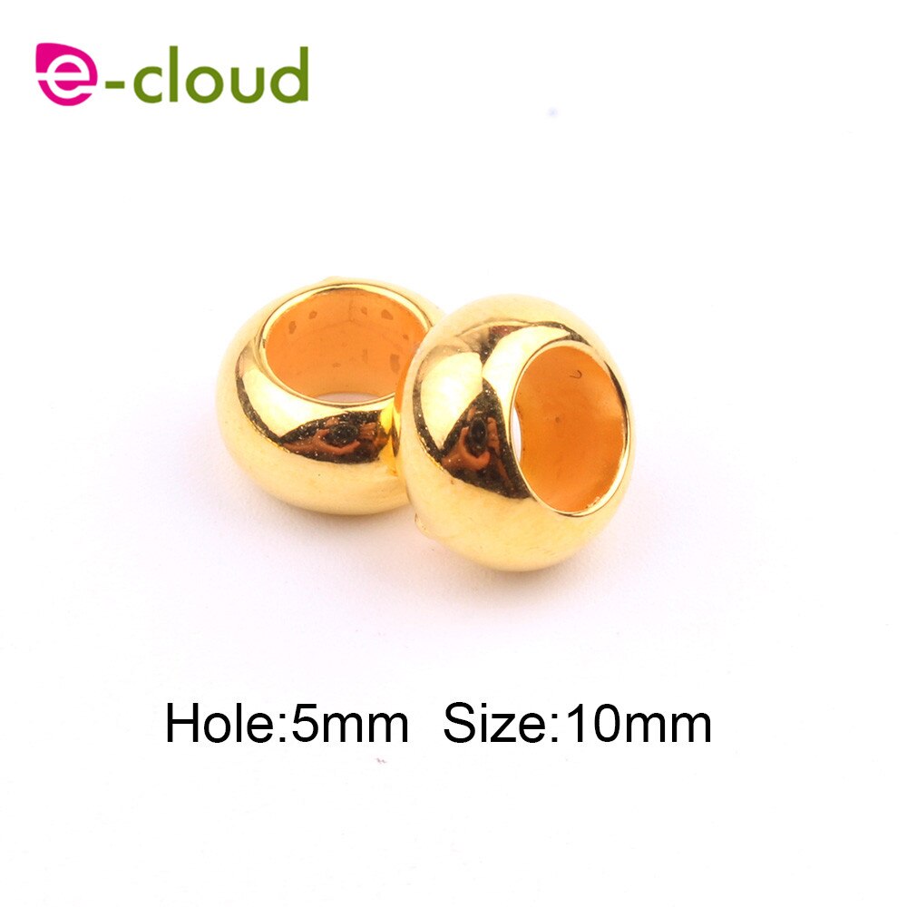 Electroplate Hair Cuff Braids 10mm 50Pcs 100Pcs gold silver Dreadlock Rings Hair Beads For Braids For Girls DIY hair accessory