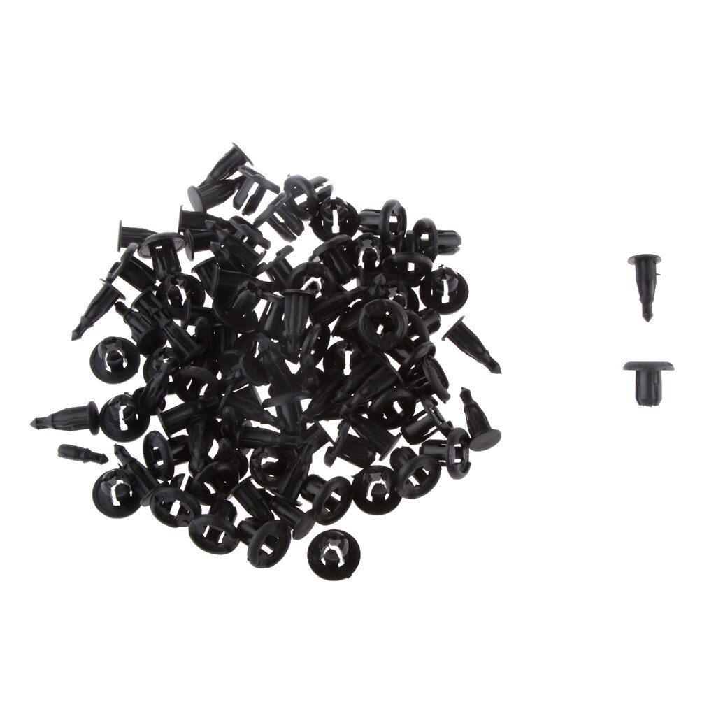 30x Plastic Retainers Fasteners Clip For Mercedes W124 R129 W140 W202 Black