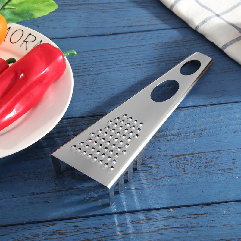 Kaasrasp van roestvrij staal met lange steel, multifunctionele spaghettilepel, kaasrasp van roestvrij staal, keukengadgets