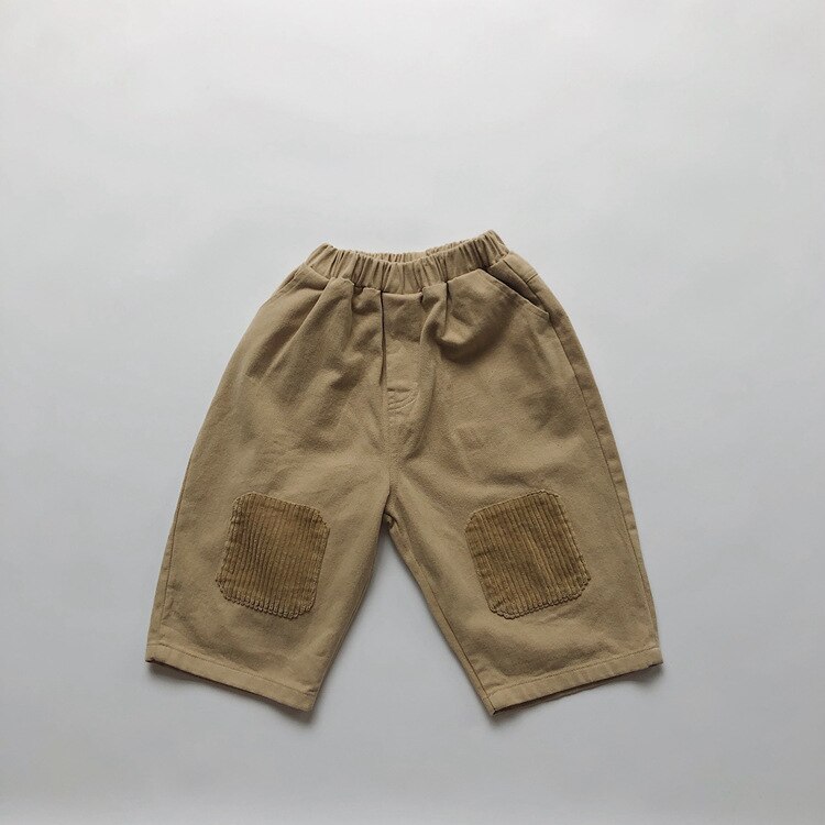 Ins barn pojkar byxor höst vinter pojkar barn byxor stickade byxor barnkläder: Beige / 8t