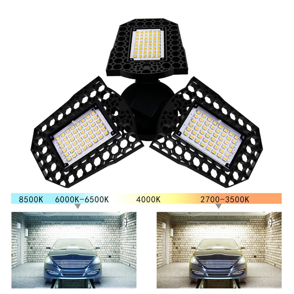 Lâmpada de led para garagem e27, 80w, 60w, 40w, lâmpada industrial, super brilhante, deformato interno, led, alta baía, iluminação de oficina, depósito