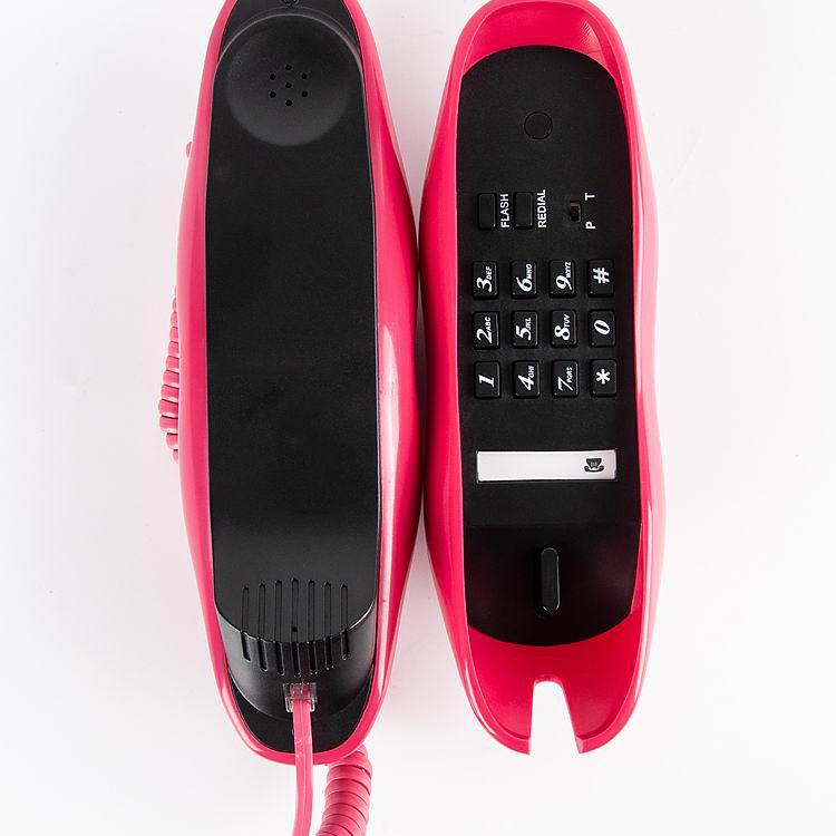 Rosa Lippen bilden Telefon, Schreibtisch Festnetz Telefon für Heimat/Hotel/Büro Ideal (Rosa) antiken Europäischen Stil Telefon