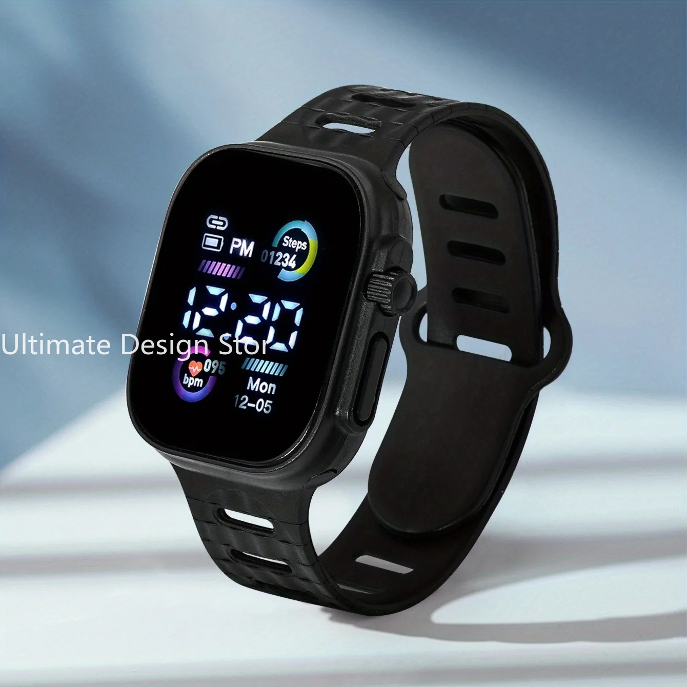 LED-anzeige Digitale freundlicher Uhren Sport Jungen Mädchen Leuchtende freundlicher Elektronische Armbanduhr Studenten Uhr Uhren Uhren: Farbe