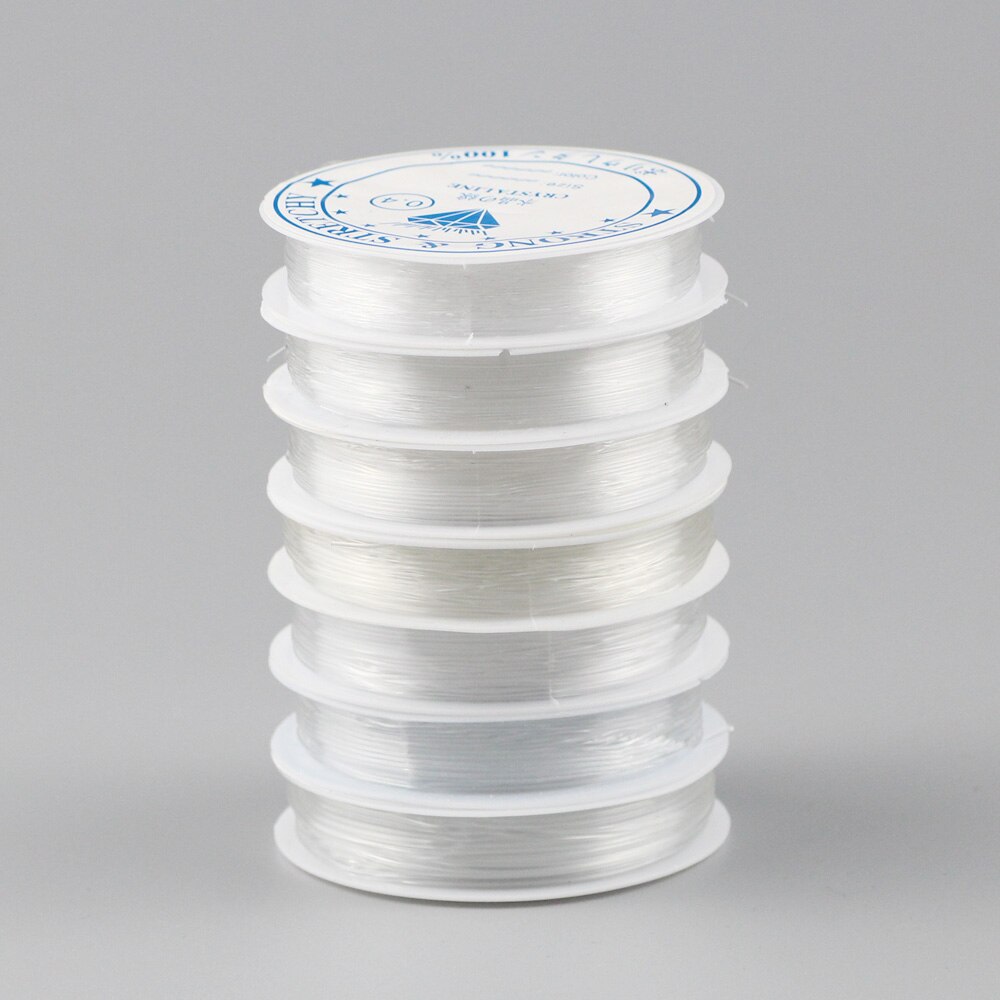 JHNBY Starke Transparent Kristall Elastische tretch Perlen Seil Schnur Faden Schnur Für DIY Halskette Armband Schmuck finden