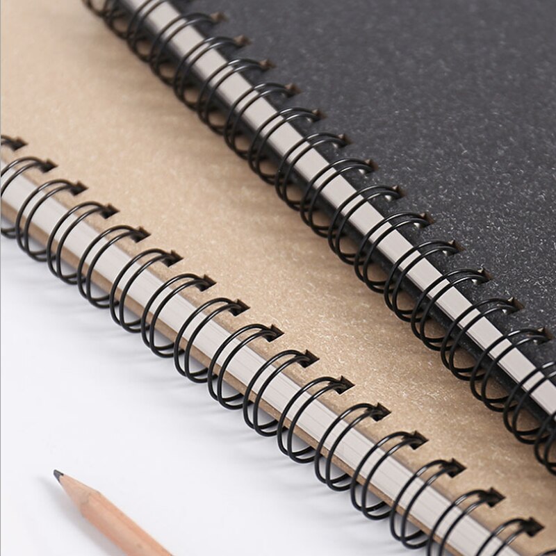 Sketchbook Notebook for Drawing Painting Black Memo Paper Supplies Graffiti Office Soft Cover Pad Sketch Book Diary School