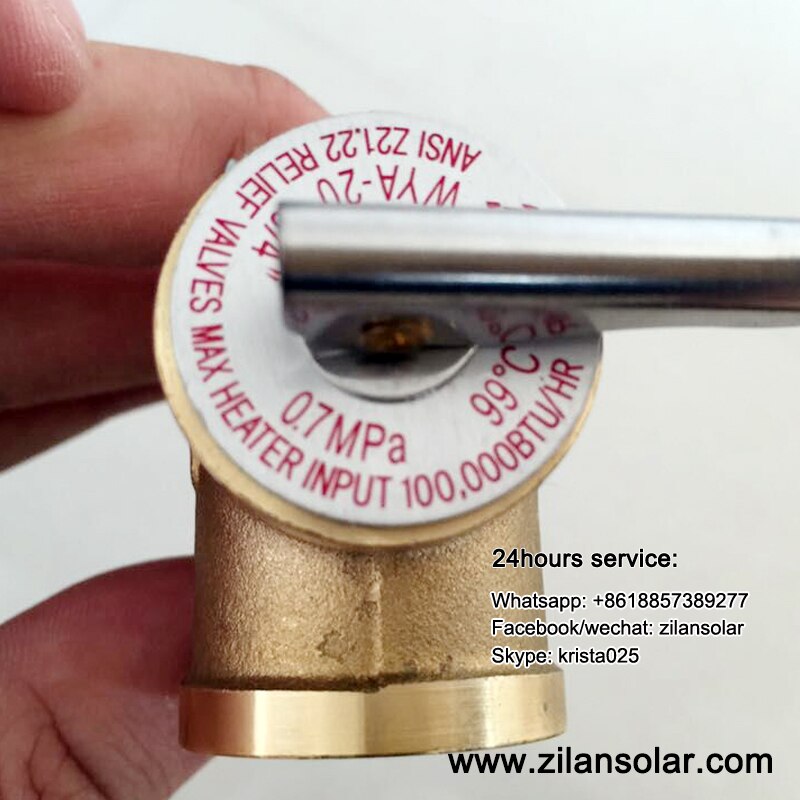 1/2" solar water heater P/T valve