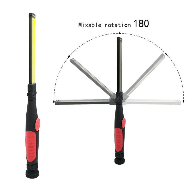 3 -i- 1 cob-arbejdslampe genopladelig led-arbejdslampe med magnetisk base superklar lampe med håndtag til bilreparation i hjemmet