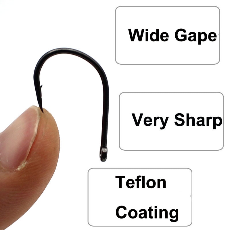 25 Stuks Karper Haken Wide Gape Prikkeldraad Haak Voor Karper Vissen Naald Scherpe Curve Karpervissen Haken Mat Zwart Pop up Boilies Europa