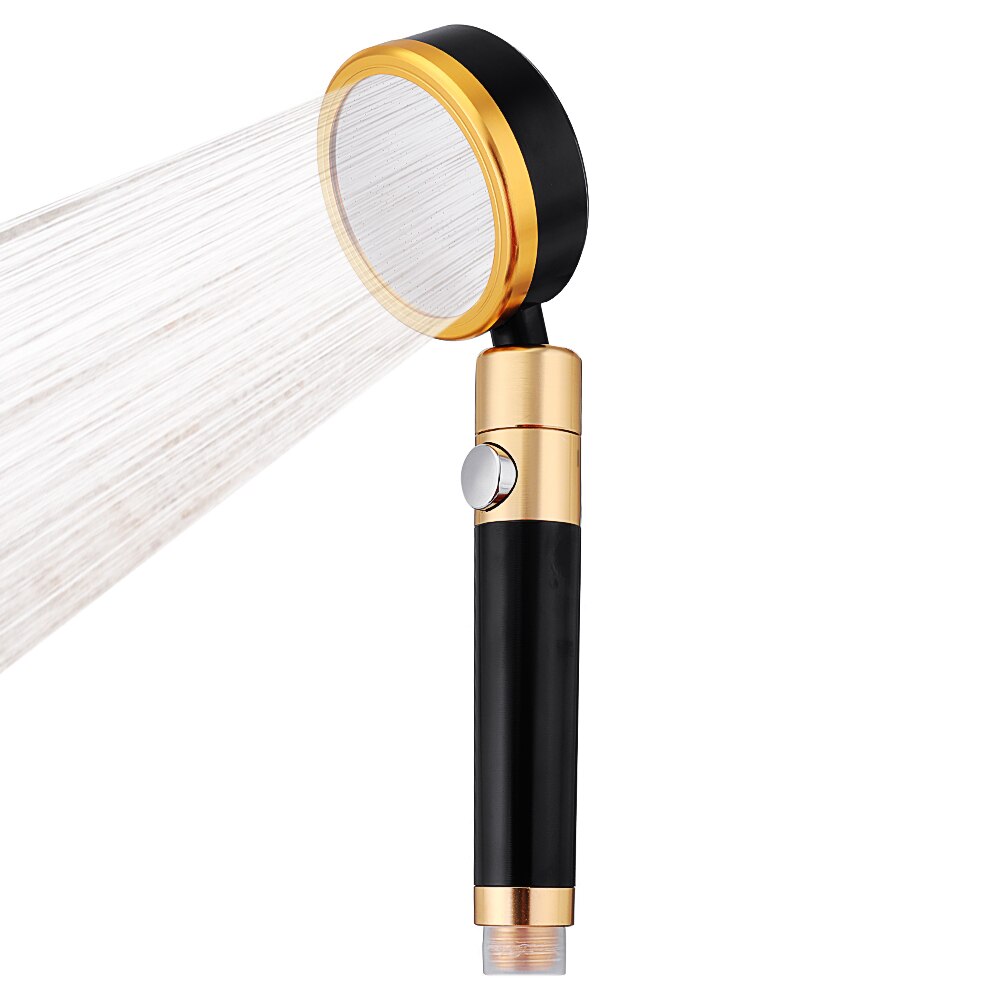 360 Rotating Shower Head Water Saving Space Aluminum Booster Bath Shower Pressurized Filter Handheld Shower with Stop Button
