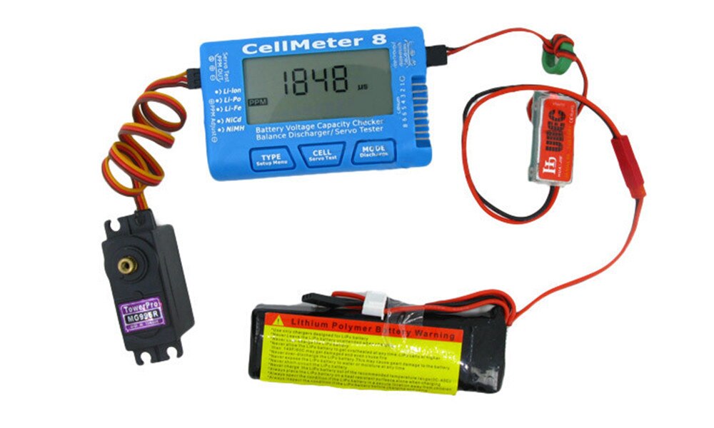 Rc-celmeter -7 celmeter -8 digitale batterijcapaciteitscontrole lipo life li-ion nicd nimh-batterijspanningstester controle