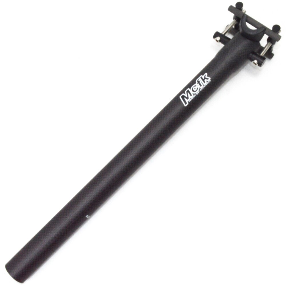 Mcfk-poste de asiento de bicicleta de montaña y carretera, 3k, fibra de carbono, tija de sillín, partes de bicicleta de montaña, 160g, 450mm