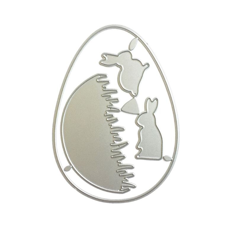 Lapin de pâques Métal Découpage Matrices Pochoirs Scrapbooking Album DE BRICOLAGE Timbre Papier Carte W0YF