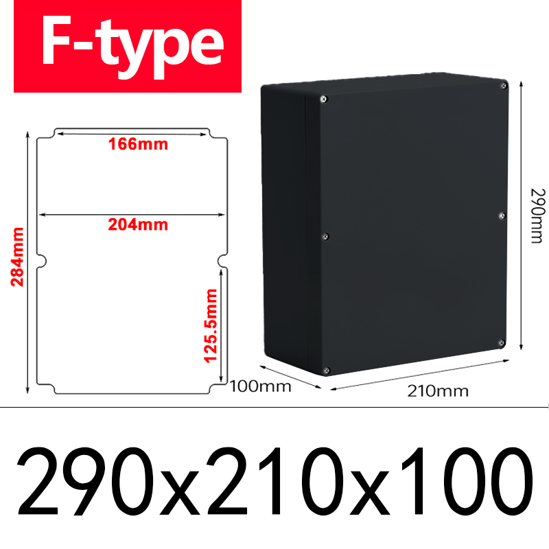 ABS Waterproof Box Housing Electronic Safe Case Plastic Boxes Black Wire Junction Box Plastic Organizer IP67 Waterproof Enclosur: black