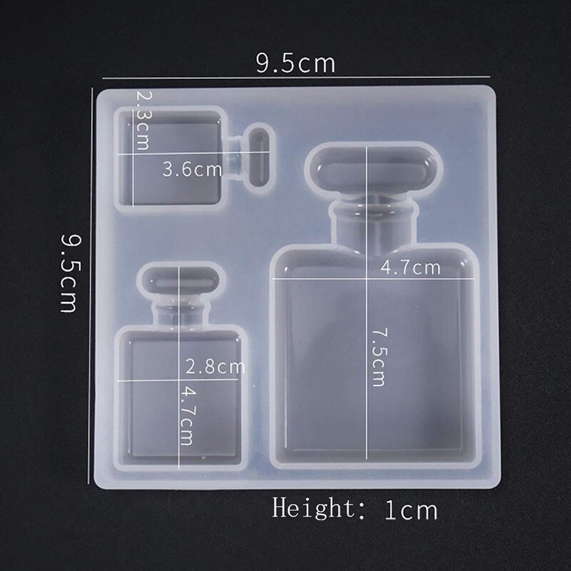 Epoxy Resin Molds Large Art Resin Molds DIY Silicone Resin Casting Molds Perfume Bottle 3D Resin Mold for Resin Epoxy, Candle Wa