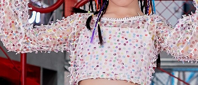 Dla dzieci taniec Hip Hop kostiumy srebrny Sequined spodenki cheerleaderka odzież sportowa nowoczesny Jazz tancerz strój DNV13749: Tops / 130cm