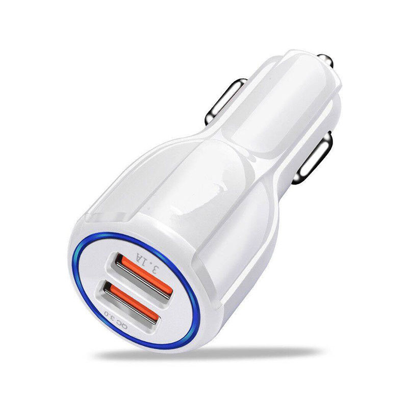 Schnelllade-autoladegerät 5v 3.0 usb-anschlüssen 2 3.1a  qc3.0 schnelllade-adapter für iphones und samsung-geräte