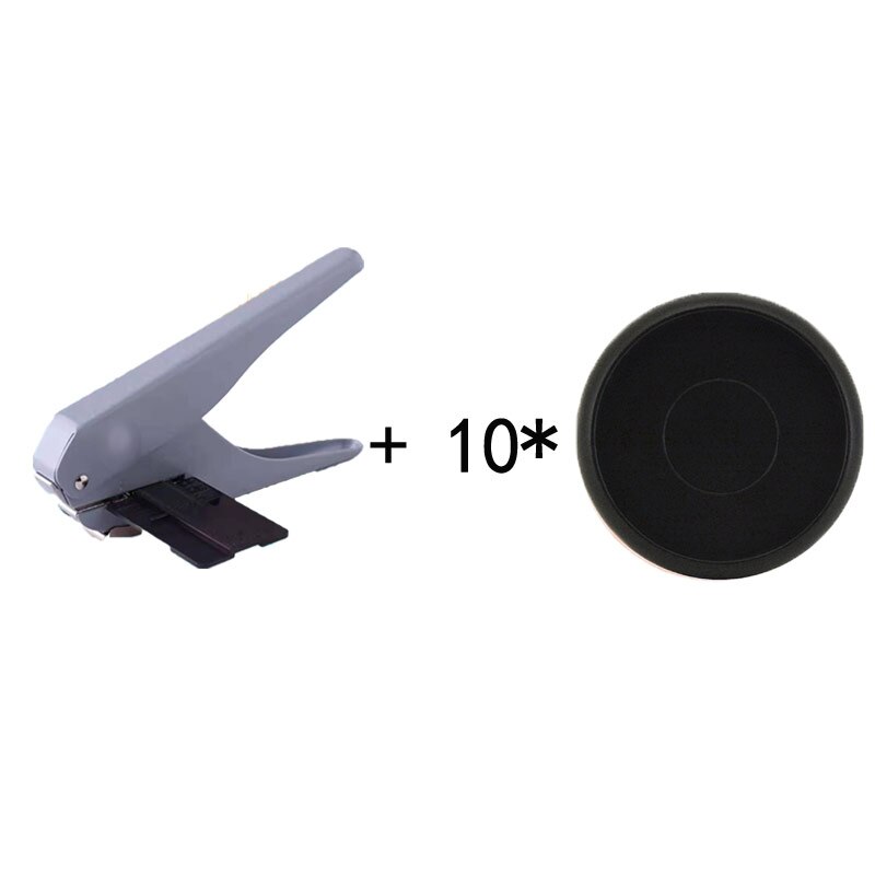 Reliure combinaison champignon trou t-type perforateurs artisanat 23/24mm liant en plastique disque papier pour bricolage Cutter feuilles mobiles bureaux Station: Gray-24mmB