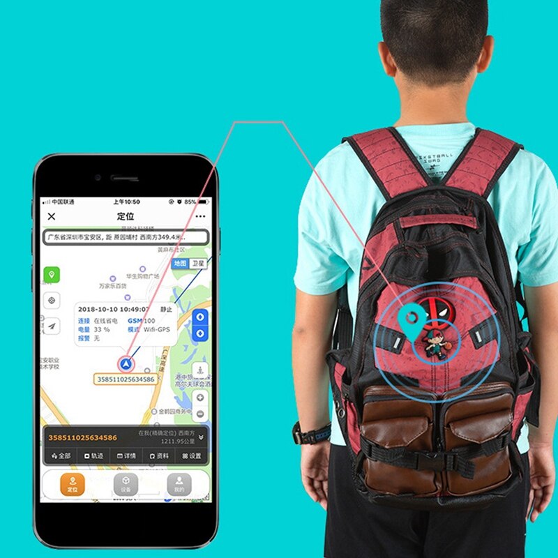 GPS Locator For Children Boys Girls Pets Old People Tracker Anti-Loss Electronic Fence Real-Time Positioning