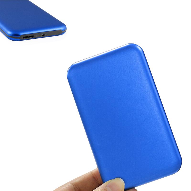 Mobiele Harde Schijf Blauw Kleur 3.0 Sata 2.5 Inch Schijf Behuizing 2 Tb Usb Hdd Mobiele Hd Voor Reizen Informatie opslag