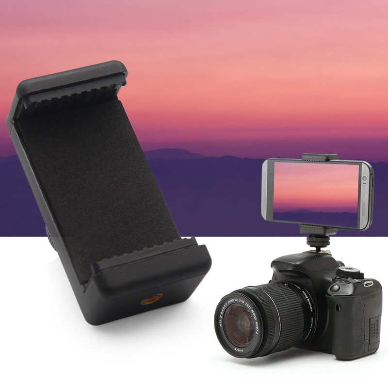 1/4 "Flash Shoe Schroef Adapter Telefoon Houder Voor DSLR SLR Camera Fotografie Accessoires