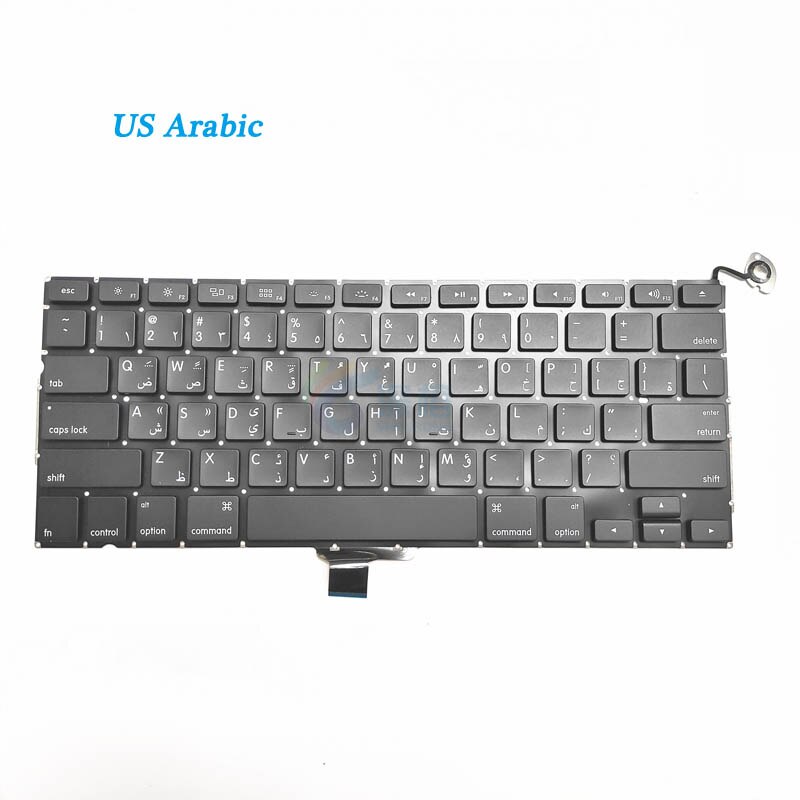 Klawiatura A1278 dla Macbook Pro laptop 13 "US/UK/francuski/hiszpański/niemiecki/rosyjski/włoski/koreański/turecki/arabski klawiatura 2009-2012: US Arabic Layout