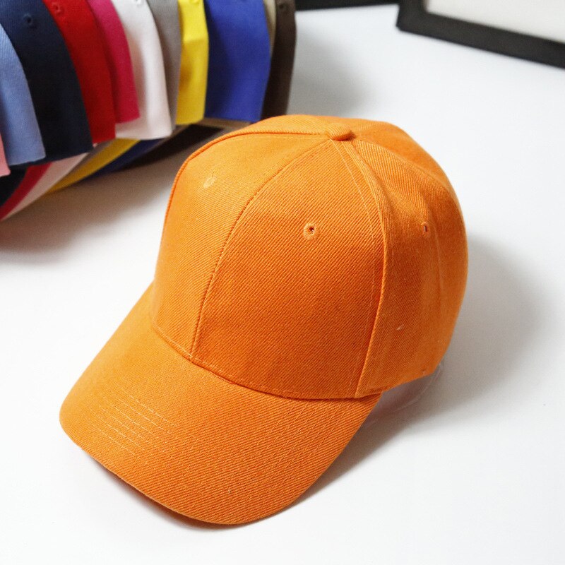 Casquette de Baseball pour femmes | Casquette décontracté, solide, ombrage solaire, Hip-Hop, Style coréen, tout-assorti, chapeau doux Kawaii, Chic, pour femmes: orange