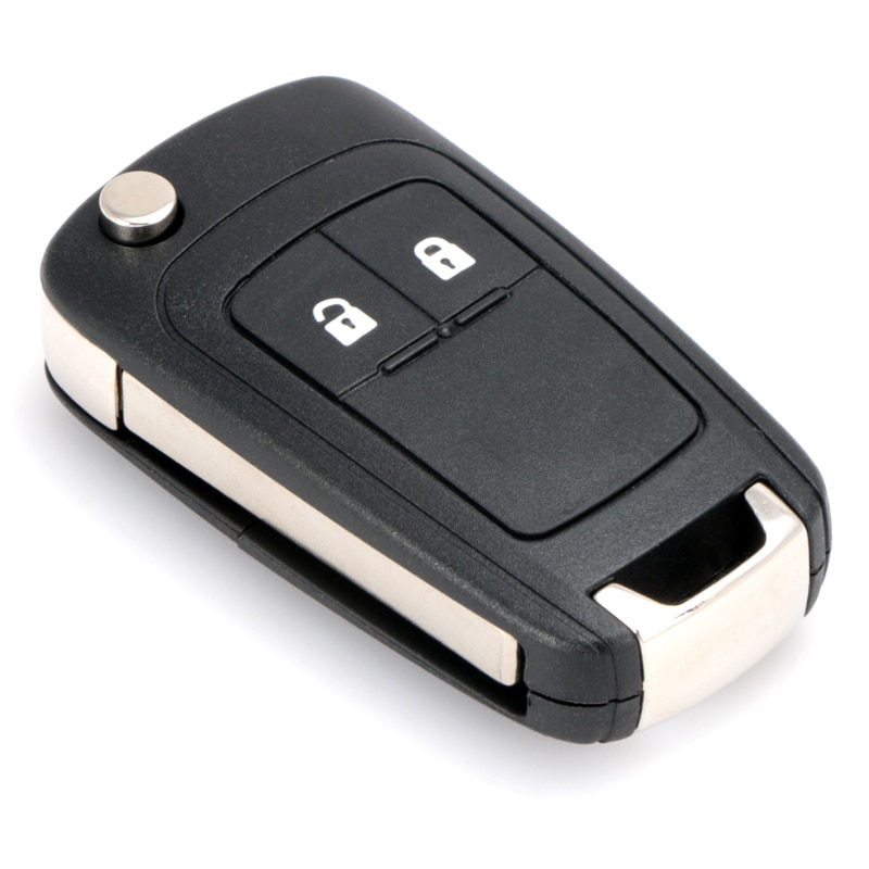 LIN & GUO Voor Vauxhall Opel Insignia Astra J 2 Knop Keyless Flip Folding Fob Key Shell Case Remote