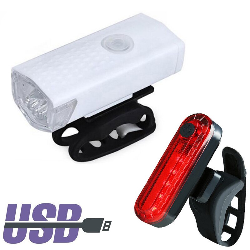 Usb Opladen Fietsverlichting Led Heldere Cob Fietslicht Mtb Fiets Achterlicht Waterdichte Zaklamp Lamp Fietsen Achter Waarschuwingslichten