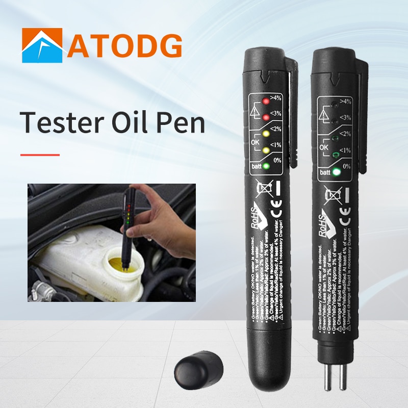 Controllo accurato della qualità dell'olio penna freno olio umidità tester penna freno liquido tester digitale veicolo strumento di prova automobilistico automatico