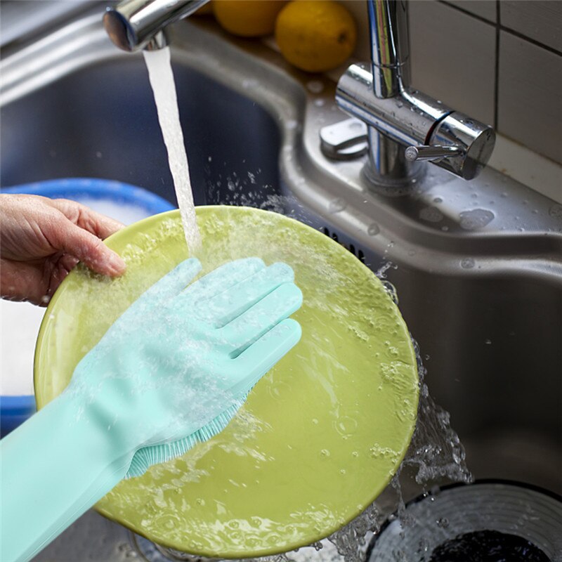 Magic Vaatwasser Handschoenen Servies Multifunctionele Silicagel Verdikking Duurzaam Schoonmaken Handschoenen Huishouden Keuken Vaatwasser