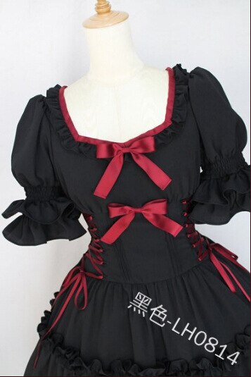 Gothic Lolita Jurk Taart Jurk Rechter Volwassen Middeleeuwse Renaissance Victoriaanse Kleding Kostuum Halloween Lolita