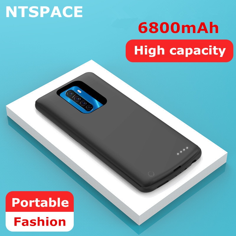 NTSPACE Custodie con batteria per OPPO Reno 2Z Cassa di Batteria 6800mAh di backup Accumulatori e caricabatterie di riserva Della Copertura per OPPO Realme X2 pro Caso di Ricarica