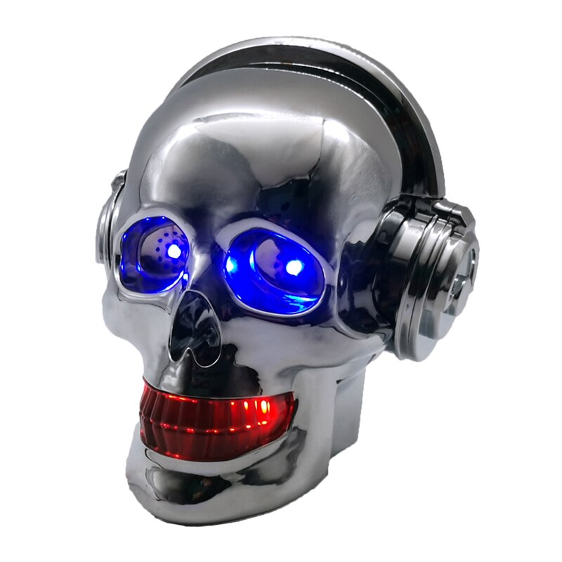 Motorcycle skull loudspeaker With Bluetooth MP3 waterproof Subwoofer Mobile phone call vehicle Electric vehicle Anti theft Color