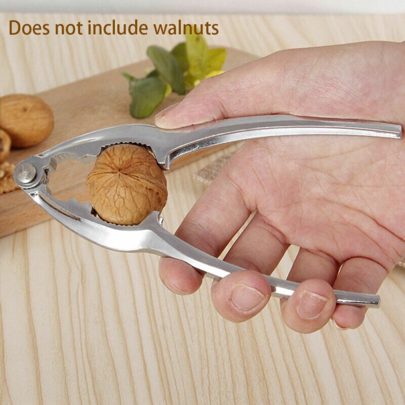 2-in-1 Nussknacker Aus Aluminiumlegierung – Für Walnüsse, Kastanien, Pekannüsse, Ergonomischer Griff