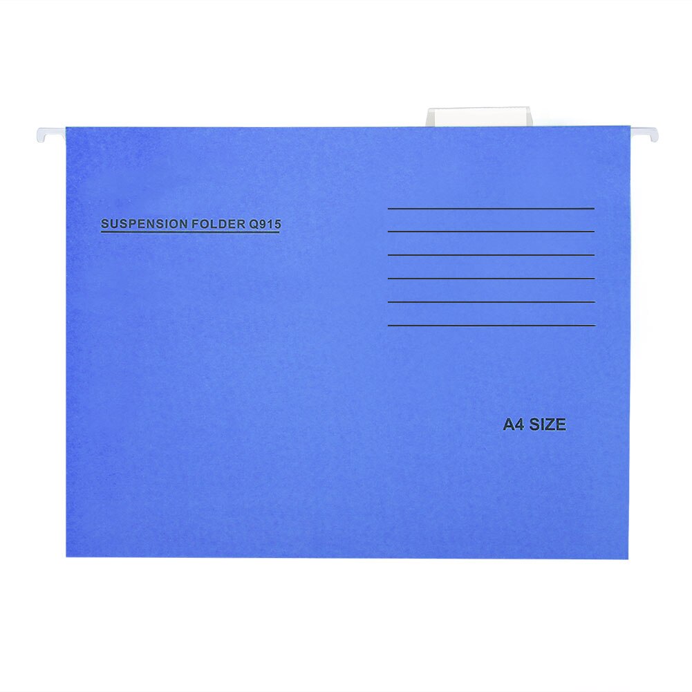 Hanging File Folders Adjustable Student Filing Products Office Supplies Business Letter Universal Organizer Document: Blue