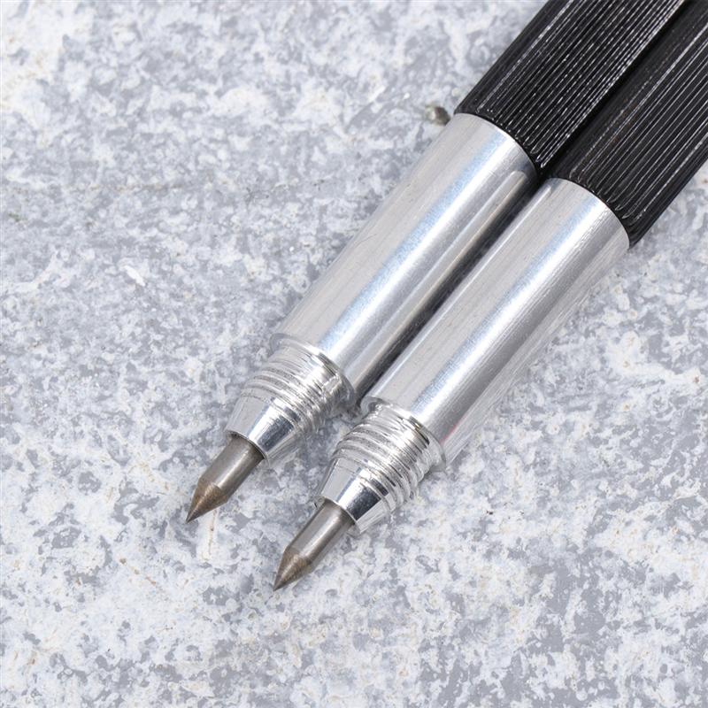 4pcs Hand Grip Aluminium Etching Engraving Pen Double Side Tile Cutting Steel Needle Carbide Scribe For Glass Ceramics Metal A35