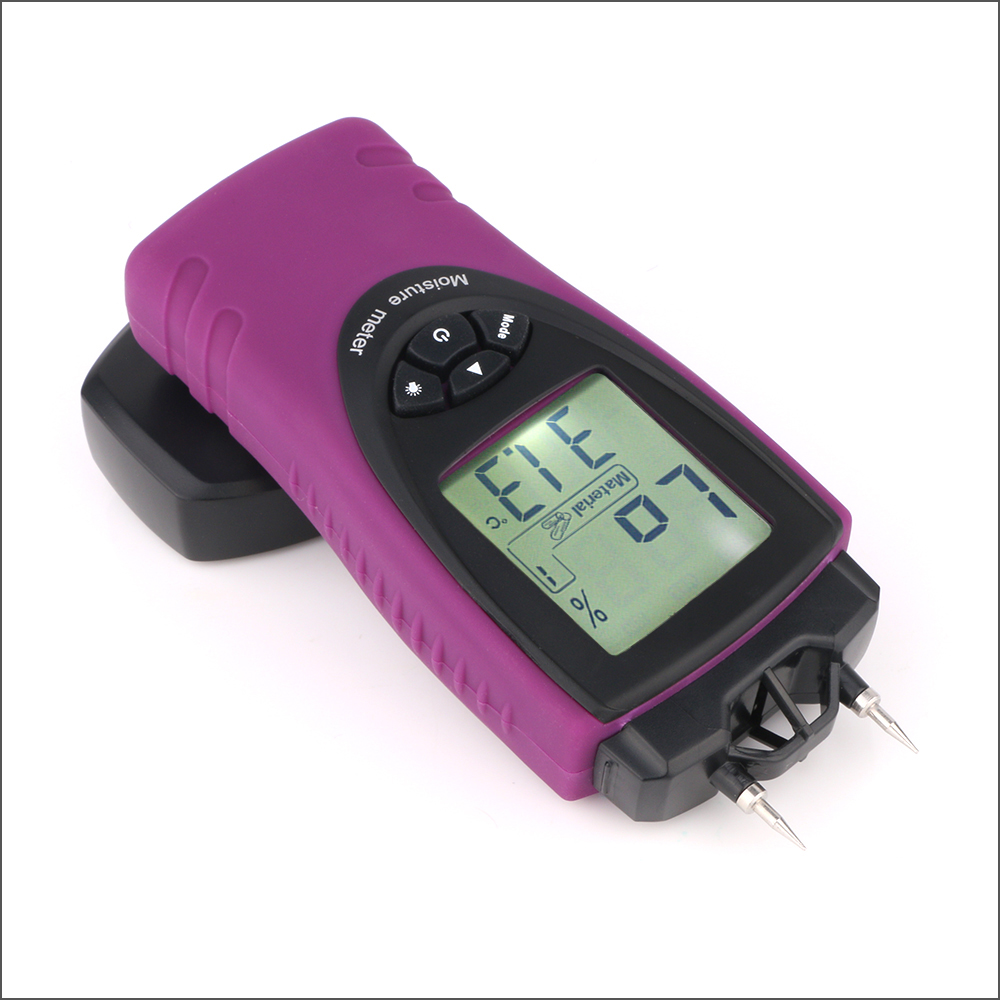 RZ ST8040 Digital Wood Moisture Meter Wood Humidity Hardened Wood Building Materials Temperature Moisture Tester