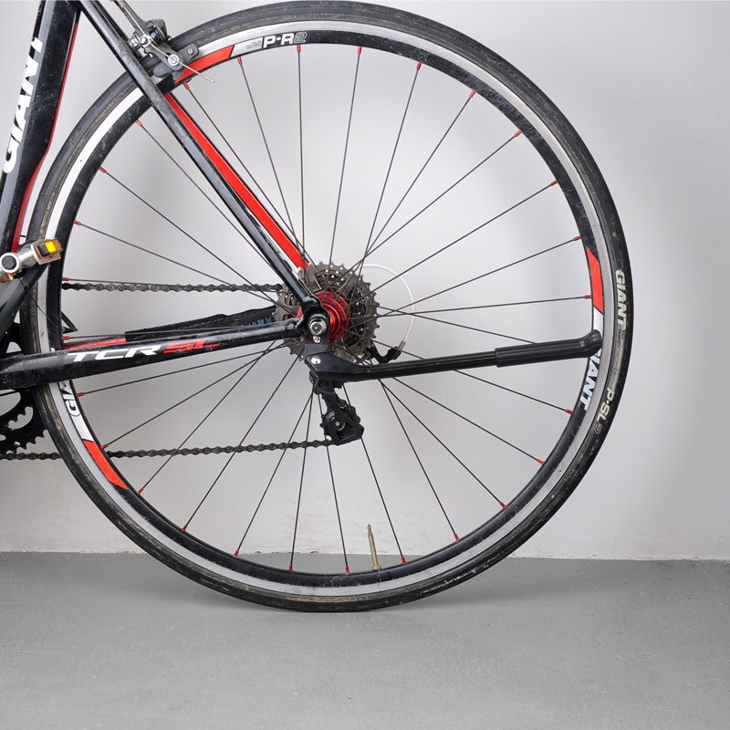 Cykel justerbart støtteben cykelholder aluminiumslegering til cykelstativ kick letvægts stativer mtb landevejscykel cykel fodstøtte