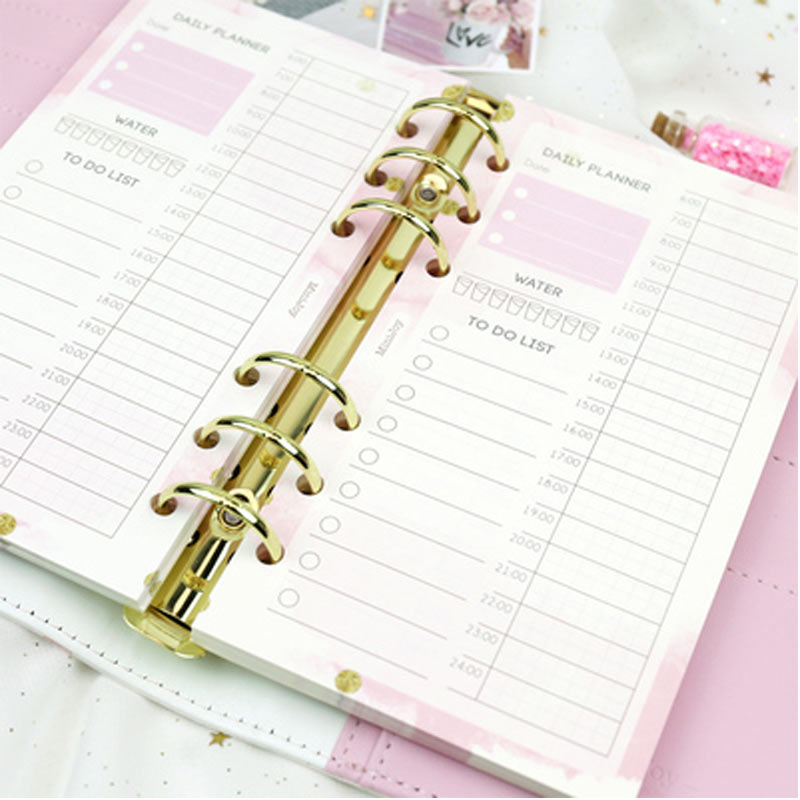Yiwi 40 SHEET Fantasy Diary Plan Timeline Filler Pages A5/A6 Spiral Notebook Filler Paper For Filofax Diario Planner Inner Pages
