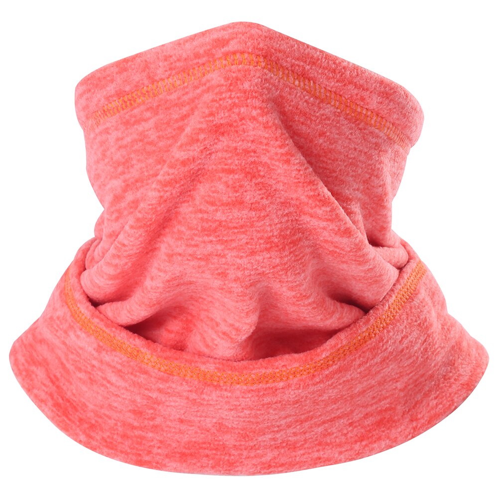 Qinglonglin Winter hiking skiing bandana windproof warmer neck gaiters for men: Orange