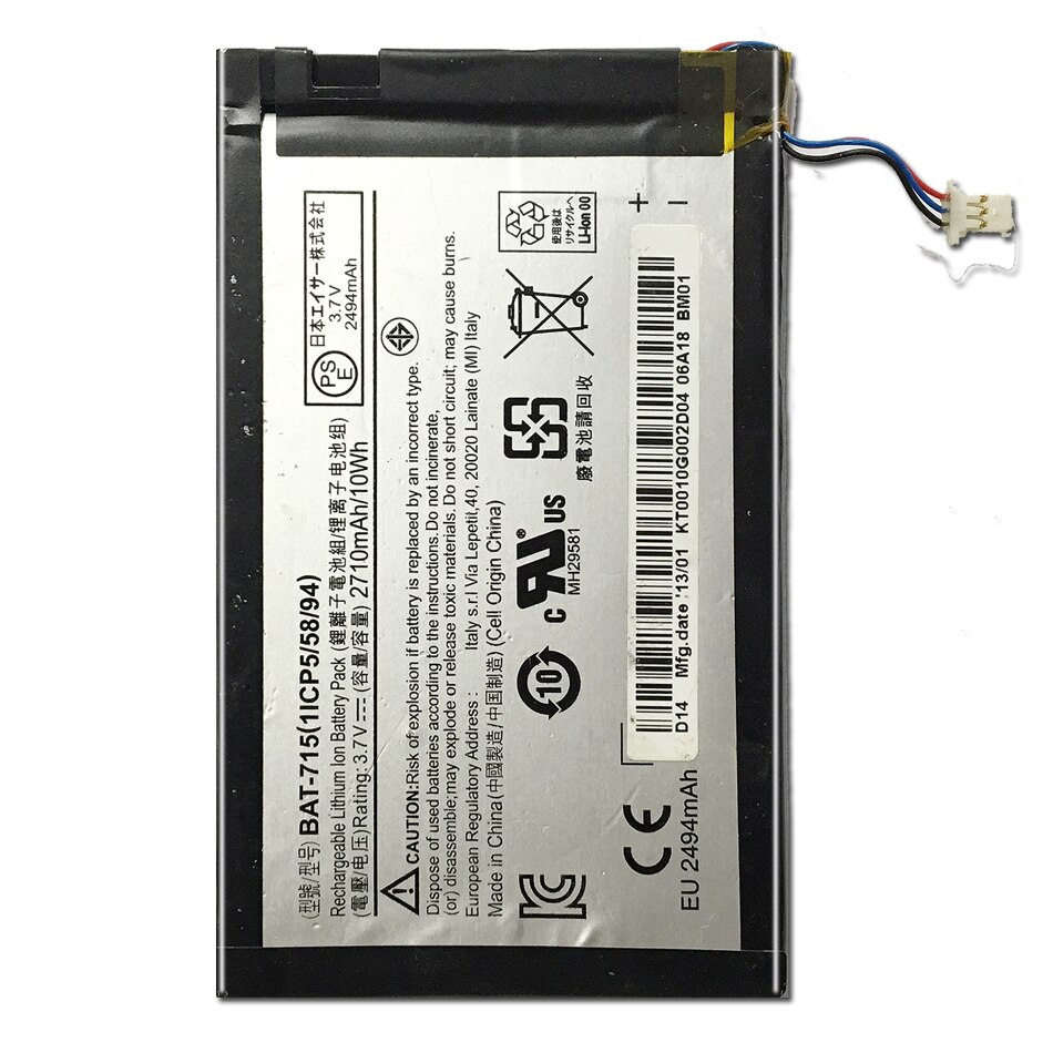 Tablet Battery 2710mAh for Acer Iconia Tab B1 B1-A71 B1-710 - BAT-715 with 3 Cables