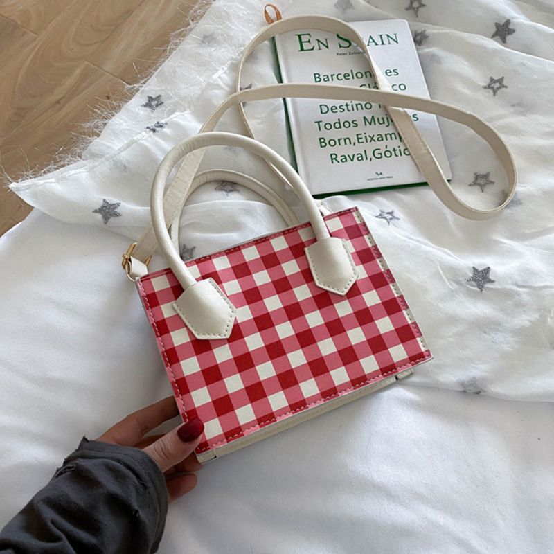 Pu leren handtas schouder messenger satchel dames tote tas met handvat