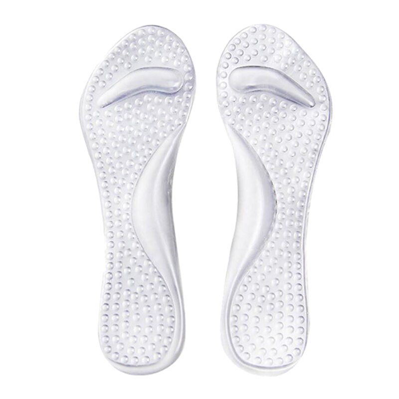 Plantillas para tacones altos de silicona, almohadillas para zapatos transparentes, cojín para pies, soporte para ARCO, 1 par: clear