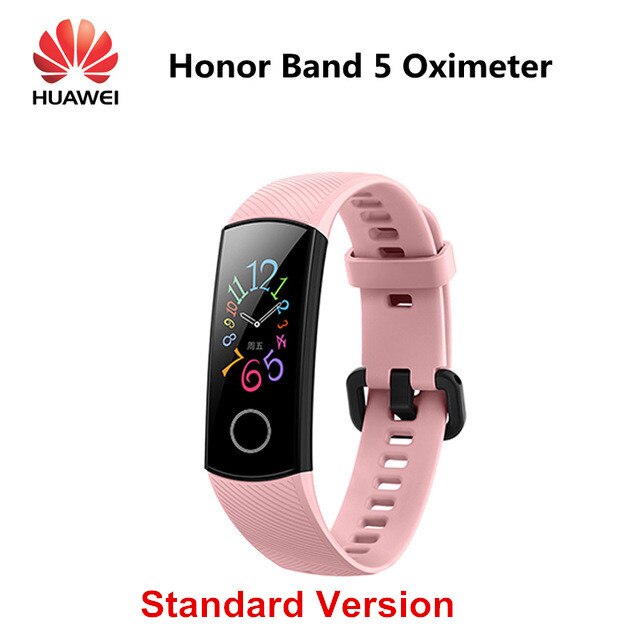 Originale Huawei Honor Fascia 5 NFC Versione Touch Screen Banda Intelligente Inseguitore di Fitness Frequenza Cardiaca di Ossigeno Nel Sangue Intelligente Banda Honor fascia 5: Pink