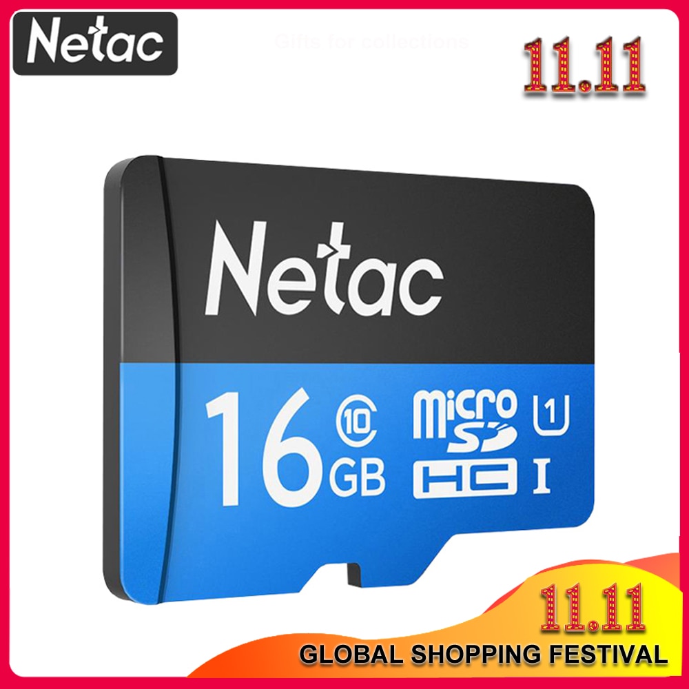 Originele Netac Micro Sd-kaart P500 Class 10 16GB 32GB 64GB Geheugenkaart C10 Mini Sd-kaart SDHC SDXC UHS-I Tf-kaart Voor Smartphone/TV