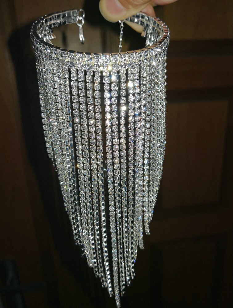 Pulseira de cristal strass, pulseira de braço ab colorido joias de corpo