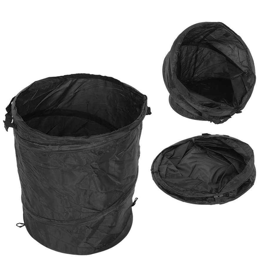 Yard Portable Outdoor Garden Foldable Plants Leaves Storage Bag Camping Picnic Waste Container Dark
