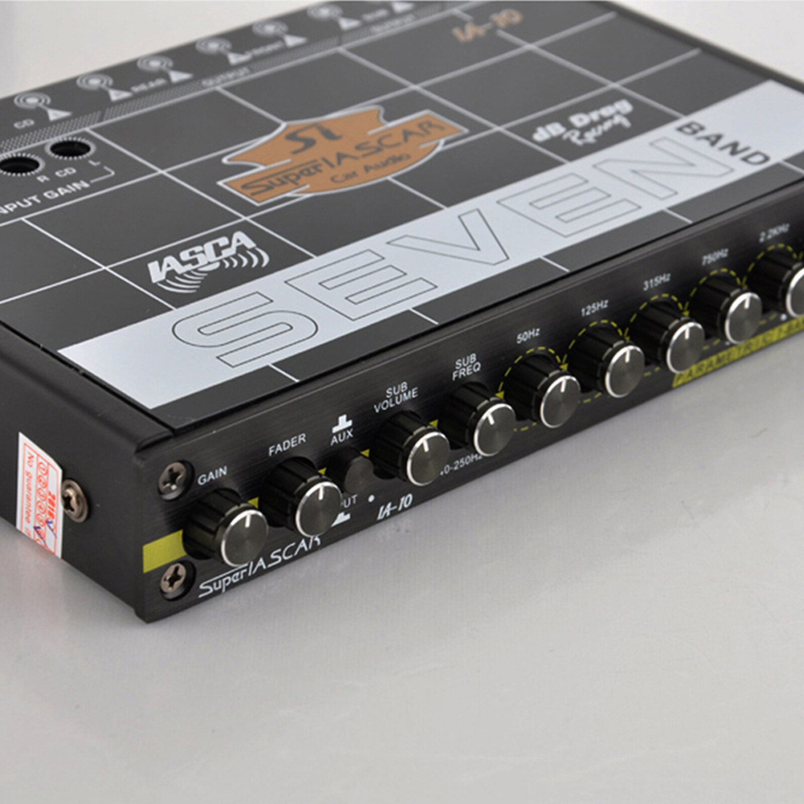 90-160kHz samochodowy sprzęt audio Equalizer zmodyfikowany aluminiowy trwały korektor klasy samochodu gorączka audio regulowany tuner samochodowy stereofoniczny